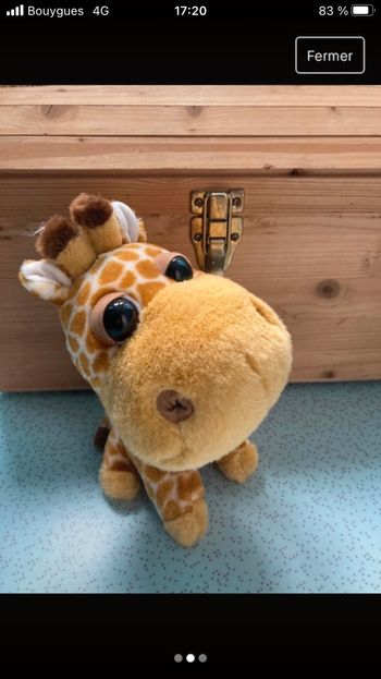 Peluche girafe 25 cm
