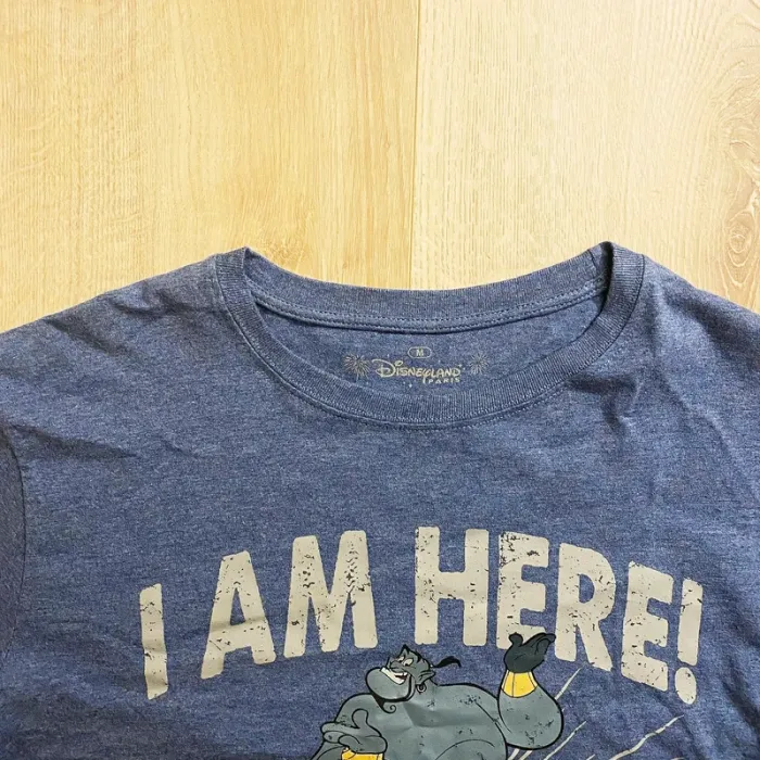 Disneyland Paris Aladdin Génie T-Shirt Bleu Homme Exclusif Boutique Store (Taille M) - photo numéro 3