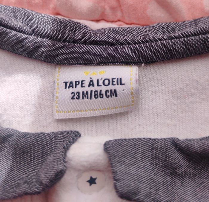 Pyjama / grenouillère velours bébé mixte TAO 23 mois - photo numéro 5