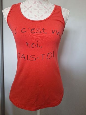 Débardeur à message femme 38