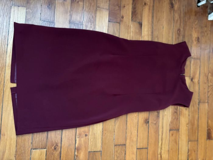 Robe droite bordeaux - photo numéro 4