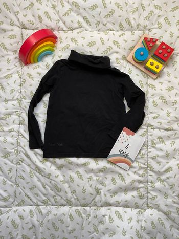sous pull col roulé noir tape à l'oeil 4 ans
