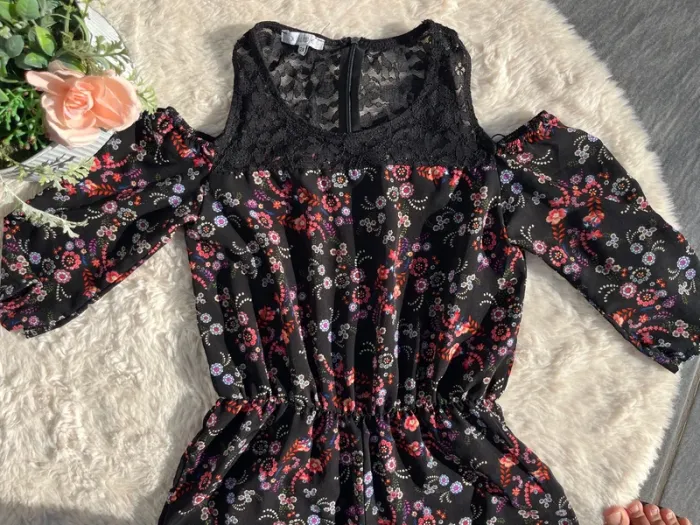 Combi short  floral 12 ans - photo numéro 3