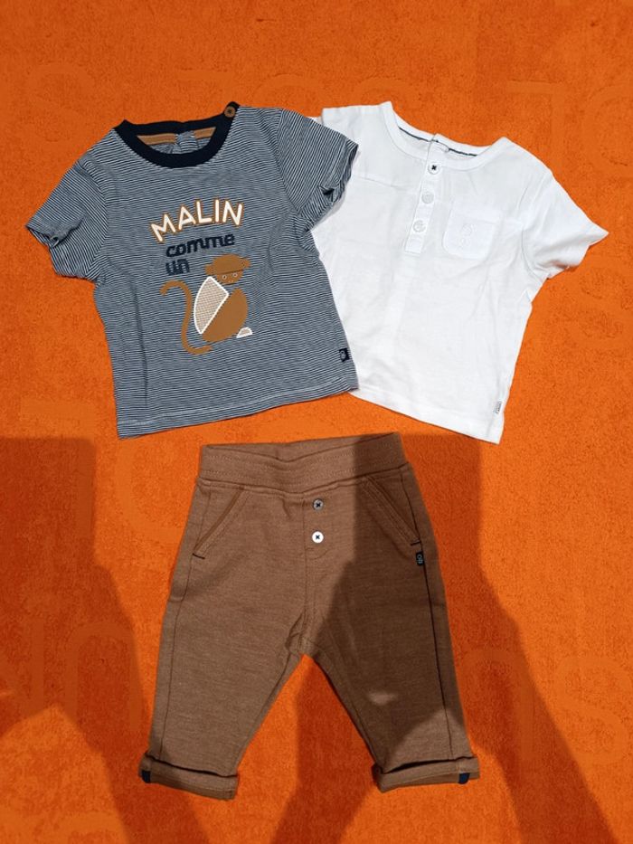 Joli ensemble 3 pièces Obaïbi 3 mois 59 cm