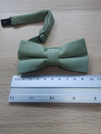 Nœud papillon vert sauge eucalyptus pour enfant 