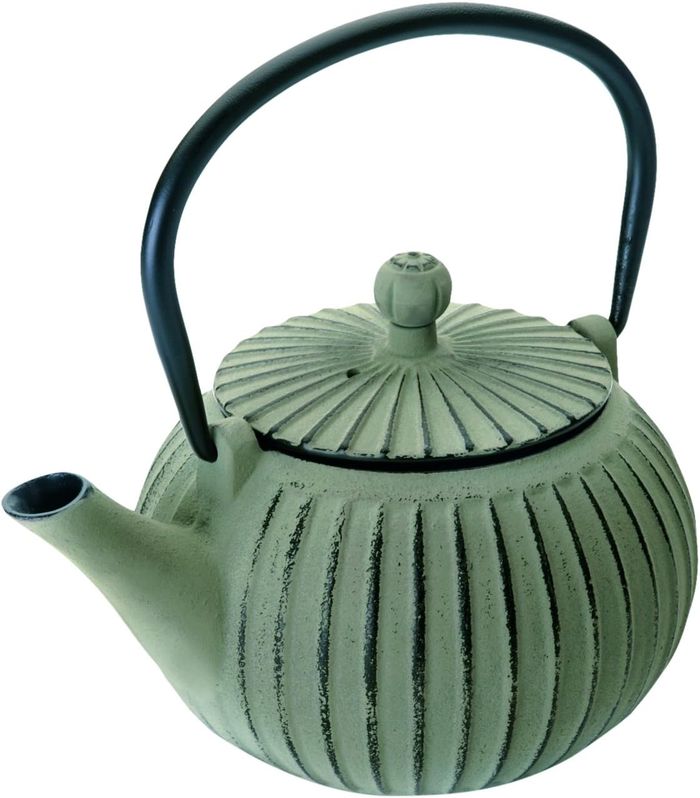 Théière en Fonte Népal, 0,5 Litre, Intérieur Émaillé, Compatible avec les Plaques à Induction