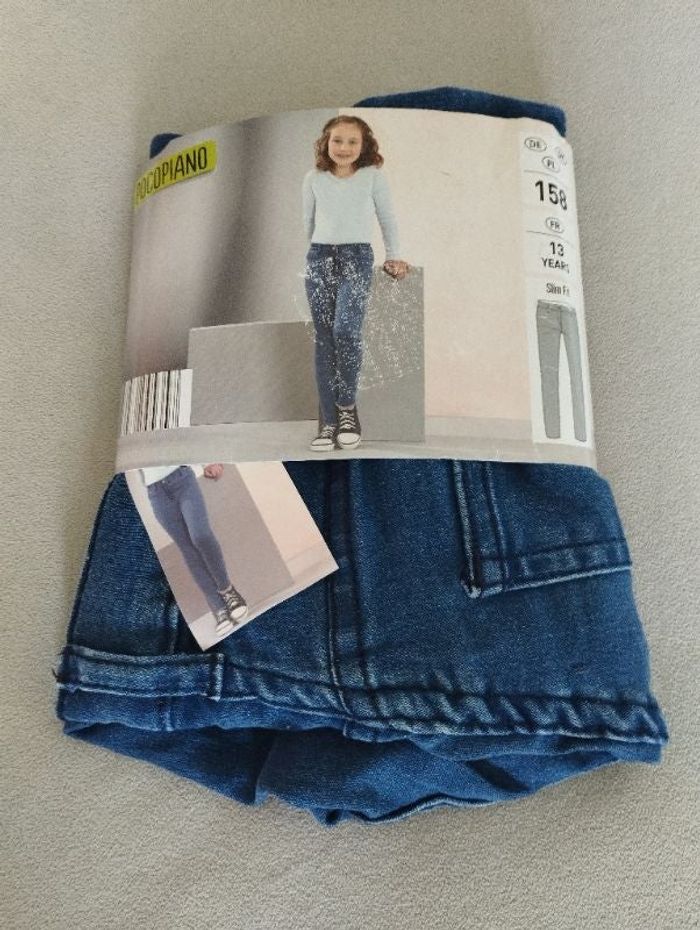 Pantalon legging style jean fille 13 ans