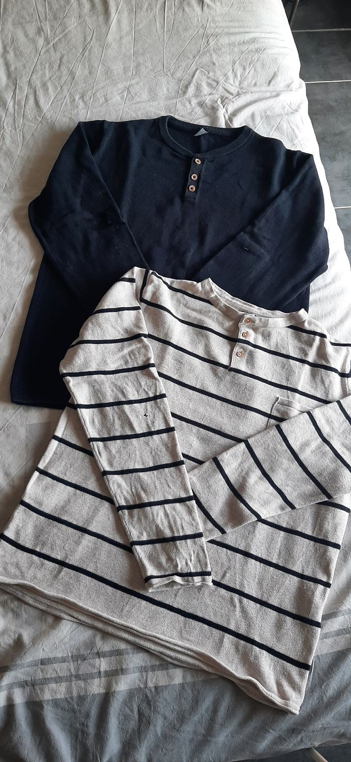 lot de 2 pulls garçon kiabi taille 12 ans