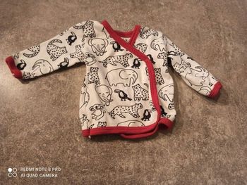 T-shirt manche longue garçon 56 cm