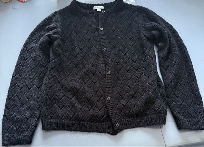 Beau cardigan gilet fille T 10 ans Vert Baudet couleur noir  Très bon état - photo numéro 6