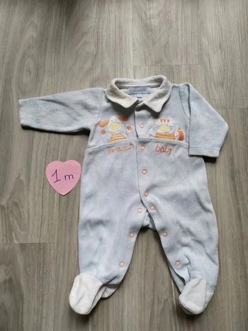 pyjama velours 1 mois