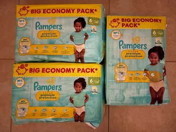 Couches Pampers Premium Protection Taille 6 Neuf