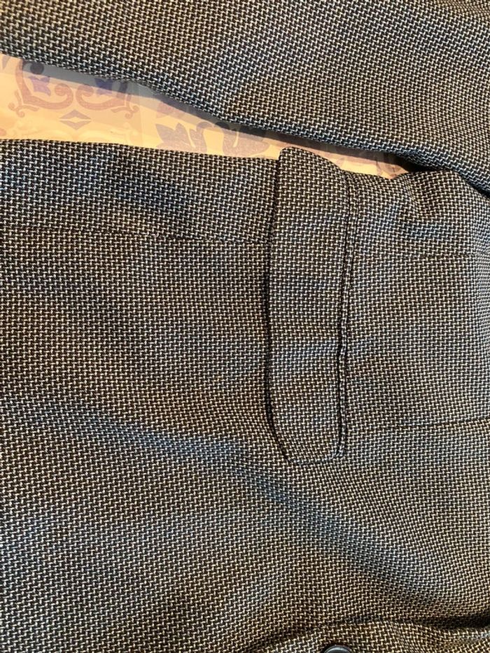 Veste costume bleue chiné - photo numéro 6