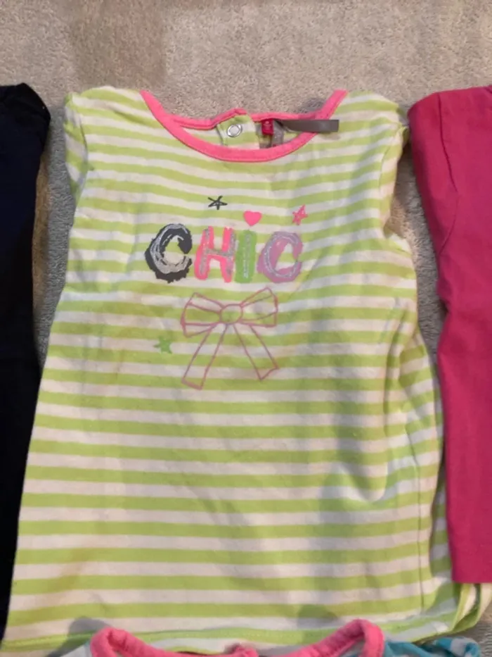 Lot tee-shirts ml 9 mois - photo numéro 3