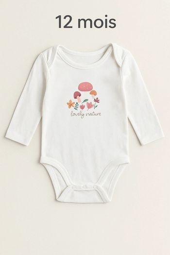 🌸 Body manches longues Orchestra - 12 mois 🧸