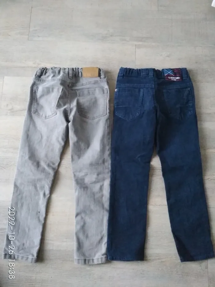 Lot 2 pantalons fille 6 ans - photo numéro 2