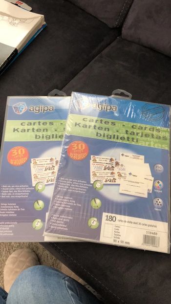 Lot cartes de visite