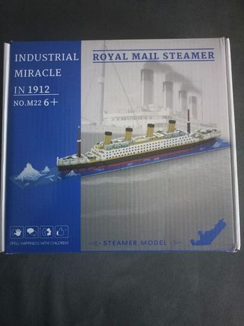 Construction bateau titanic 1850 pièces mini bricks blocs