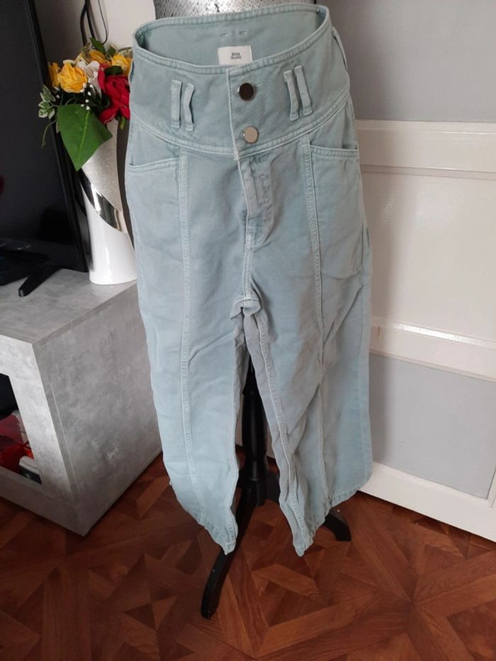 Pantalon large velours