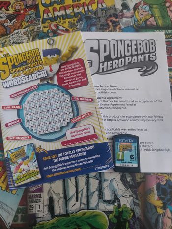 Bob l'éponge Heropants PS Vita