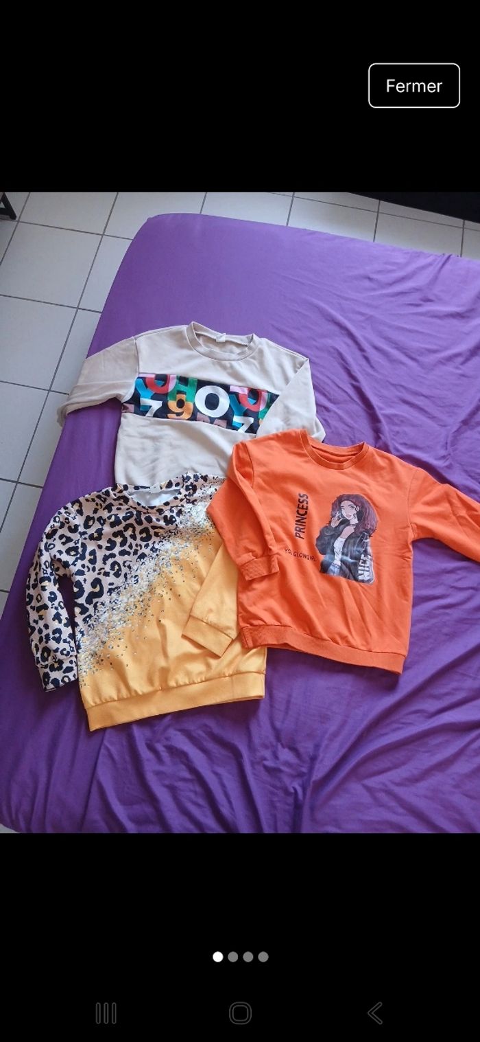 Lot de 3 pulls fille