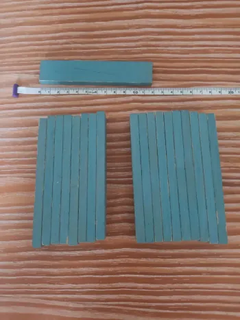 bûchettes bois kapla bleu clair