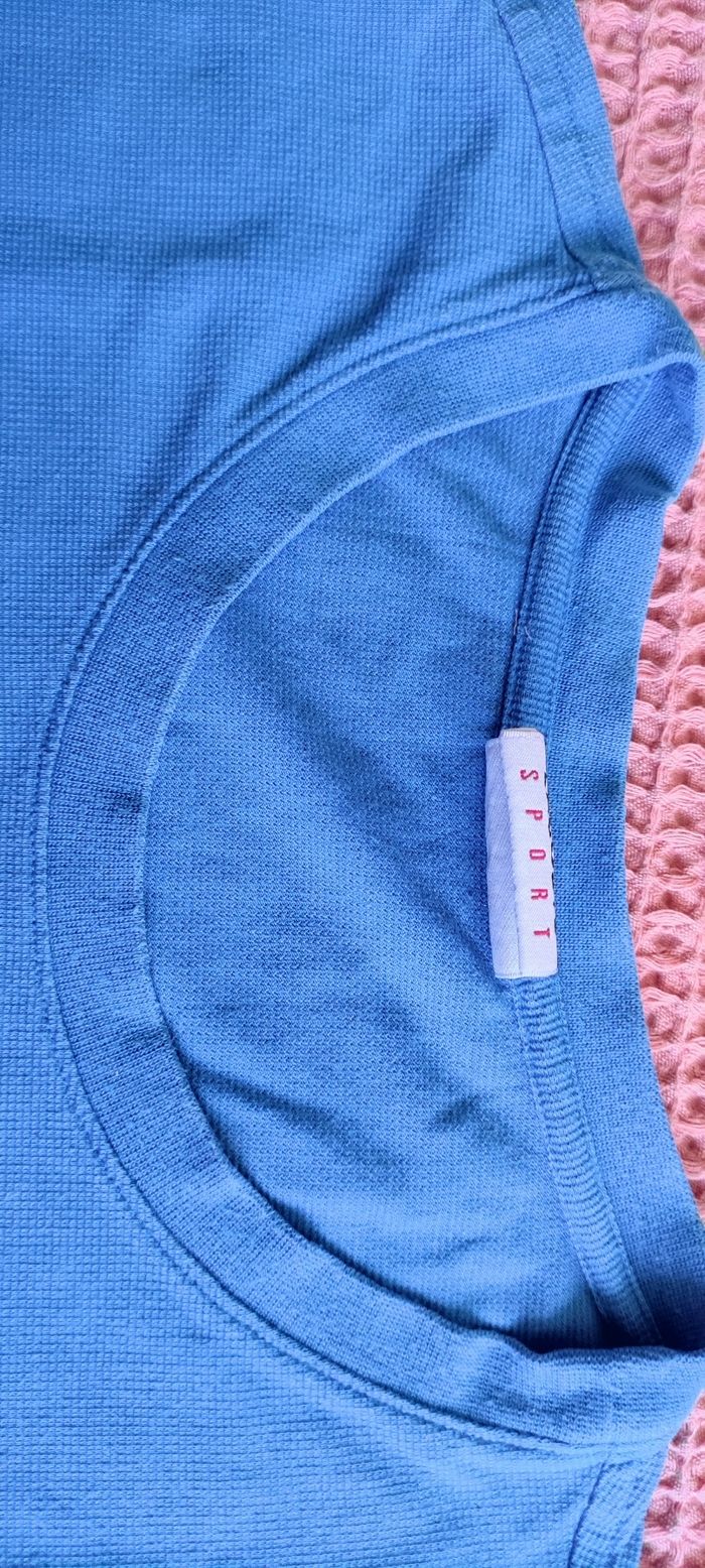 T-shirt bleu Lacoste - photo numéro 4