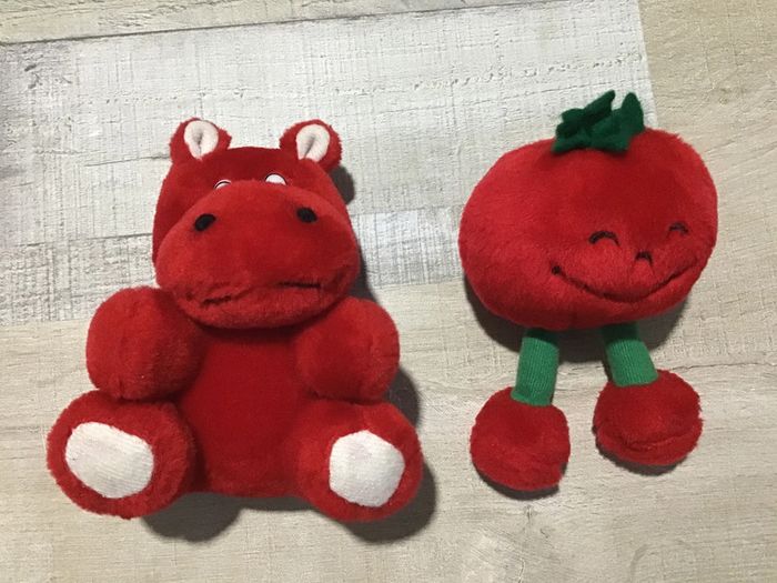 Vintage Lot 2 mini peluche hoppopotmus - photo numéro 1