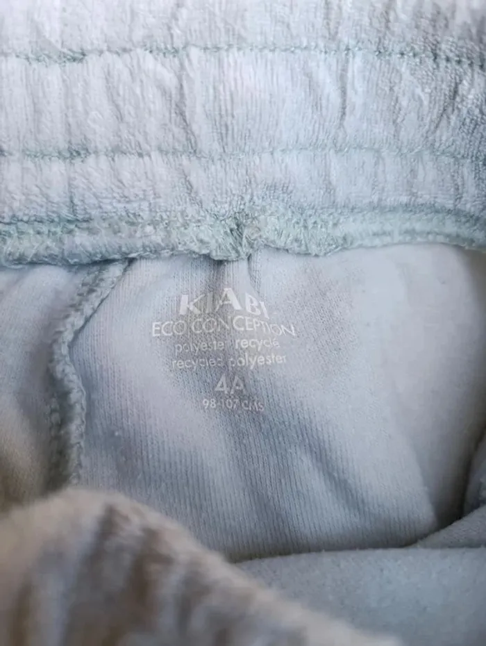 Short éponge bleu pastel Kiabi 4 ans - photo numéro 3