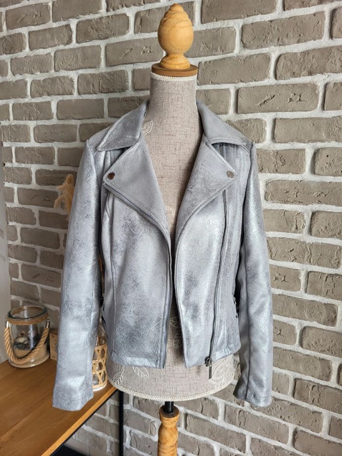 Perfecto argenté Morgan - Neuf - photo numéro 16