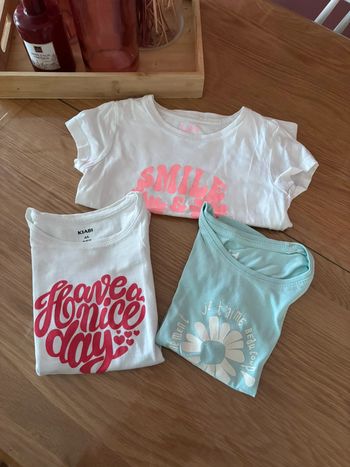 Lot de 3 t-shirt MC - 4 ans