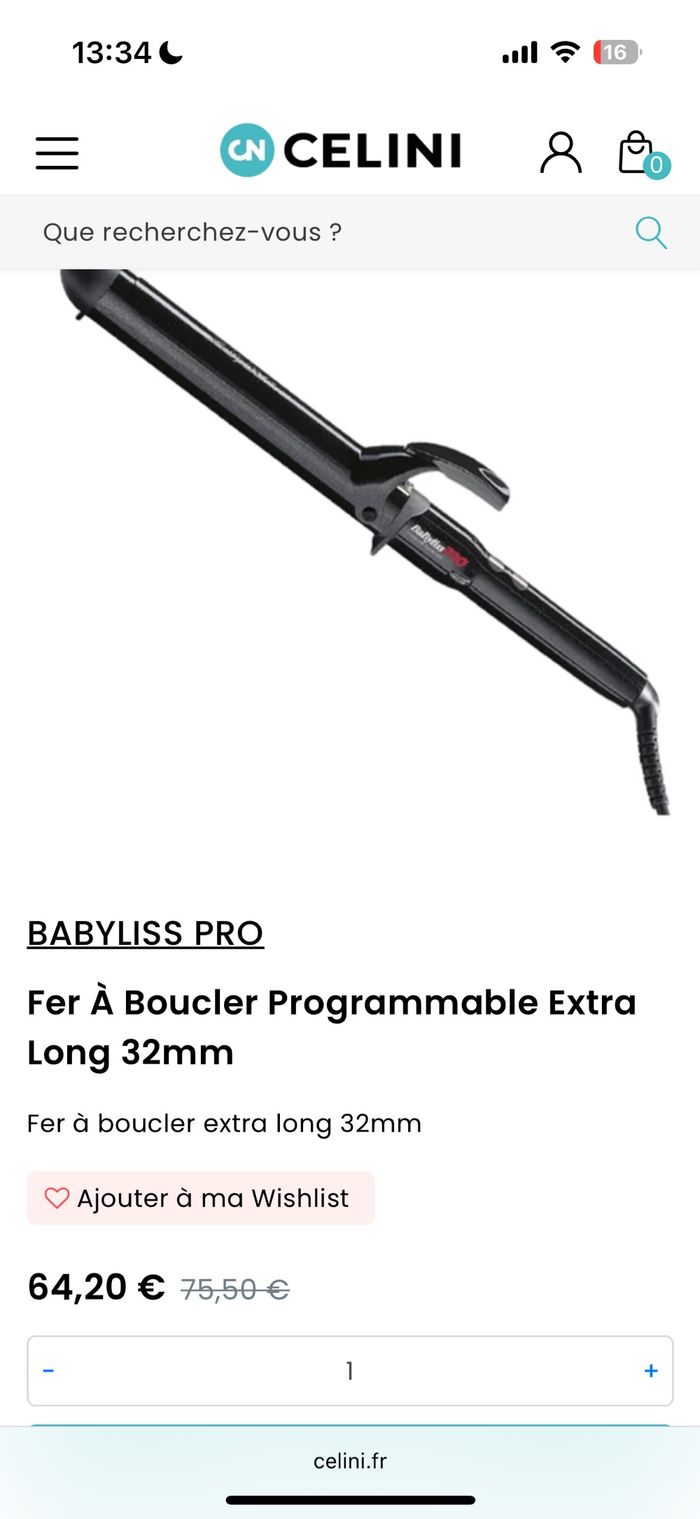Boucleur fer à boucler Babyliss Pro BAB2875U - photo numéro 5