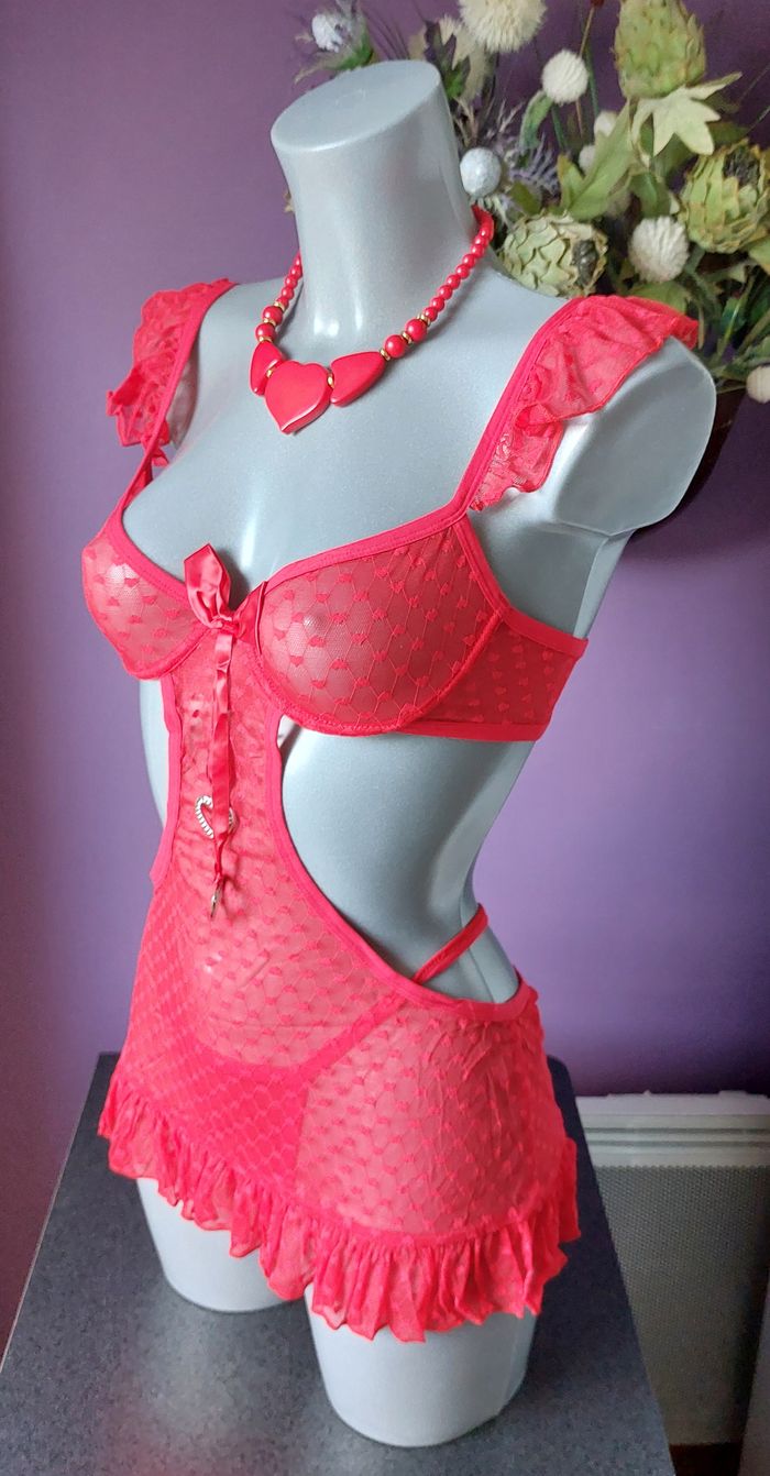 Nuisette (2 pièces) au style glamour et romantique - Taille M/L 38-40 - photo numéro 8