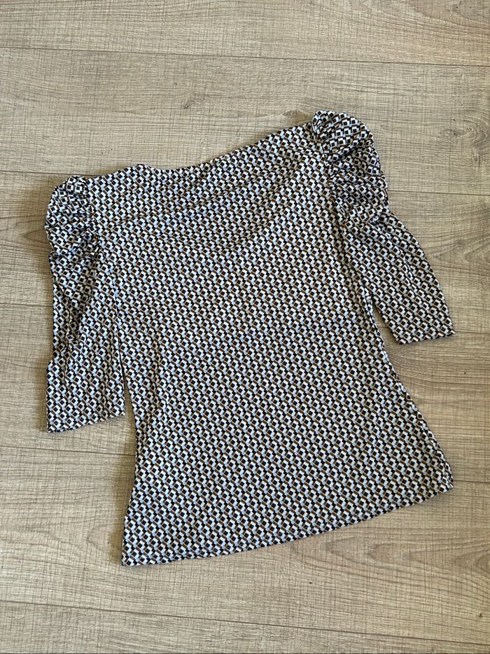 Blouse imprimée à manches courtes Morgan taille S jamais portée - photo numéro 8