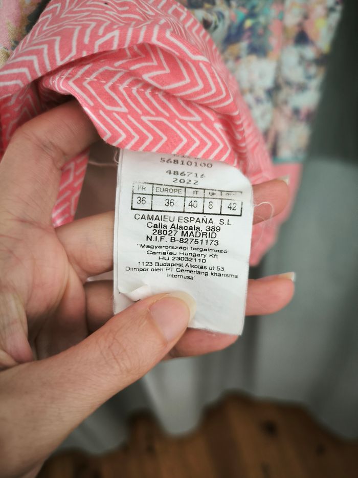 Robe d'été fleurie Camaïeu S (36) - photo numéro 4