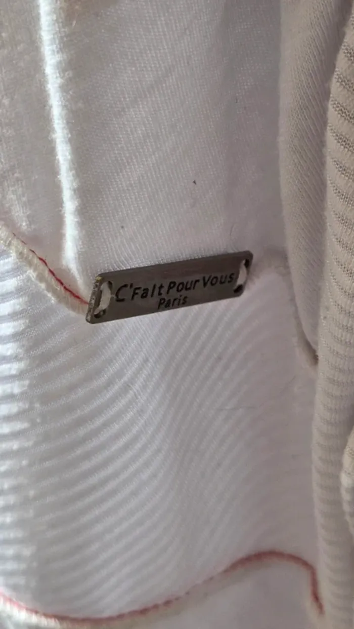 Robe Blanche Imprimé de chez C' fait pour vous en 38 /40 Taille 2 - photo numéro 5