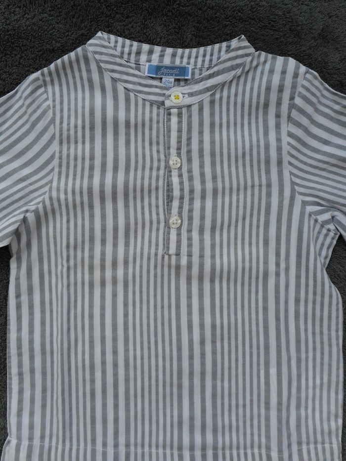 Chemise manches longues à rayure - JACADI - 24 mois - photo numéro 3