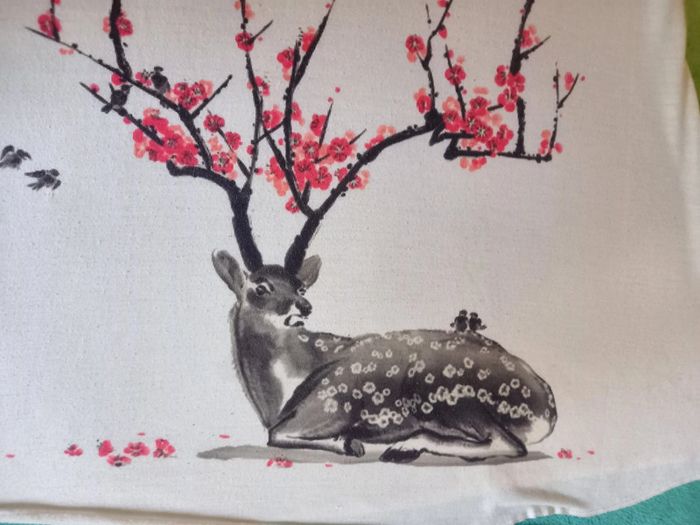 Débardeur ample blanc avec cerf fleuri 🪴 Printemps été 🏵 taille S - photo numéro 12