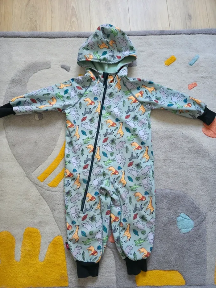 Combinaison de pluie iELM softshell animaux savane 98 cm 3 ans - photo numéro 2