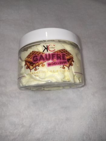 Chantilly de douche/ savon fouetté Gaufre moelleuse
