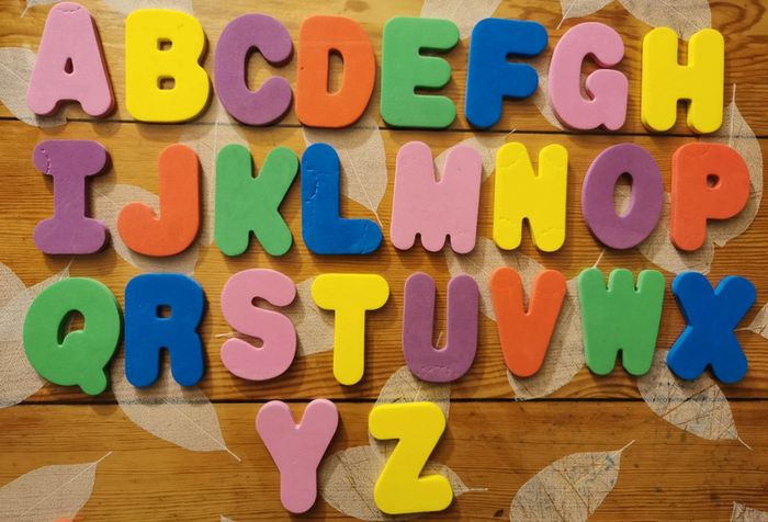 Lettres et chiffres en mousse pour le bain