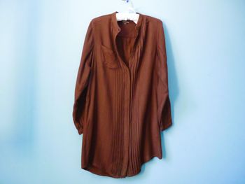 Robe chemise femme Best Mountain S 36 marron manches longues TBE.