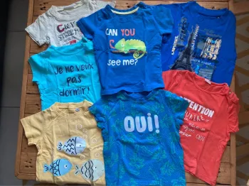 7 tee shirts