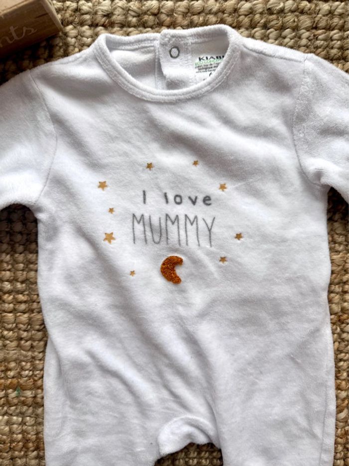 Pyjama velours Kiabi 6mois / 68cm - photo numéro 2