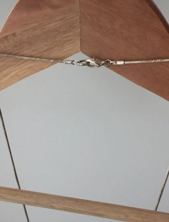 Collier sautoir gros pendentif transparent - photo numéro 2