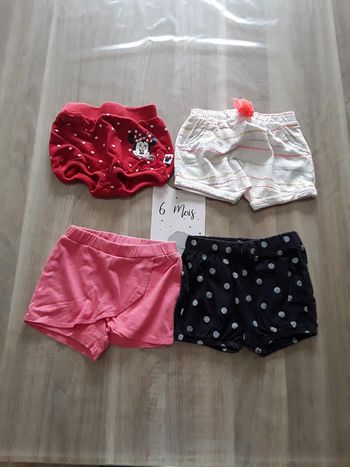 Lot de 4 short 6mois