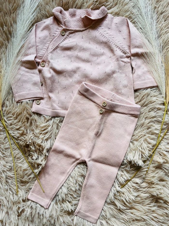 Pull + pantalon rose pale - photo numéro 2
