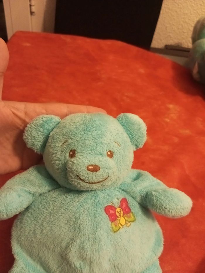 Ours ourson papillon bleu marque Nounours - photo numéro 3