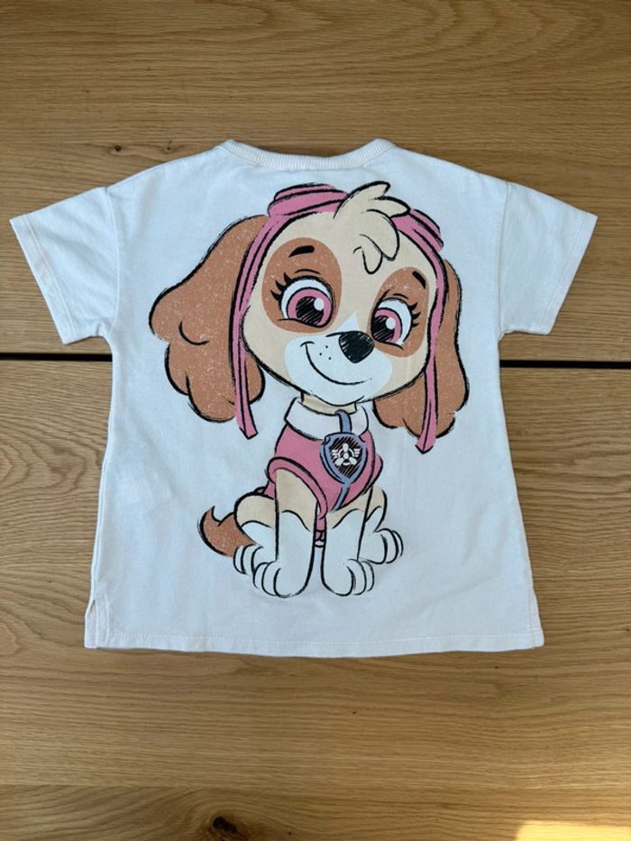 Teeshirt MC rose pale avec Stella de la Pat Patrouille/Paw Patrol - Taille 2/3 Ans - photo numéro 6