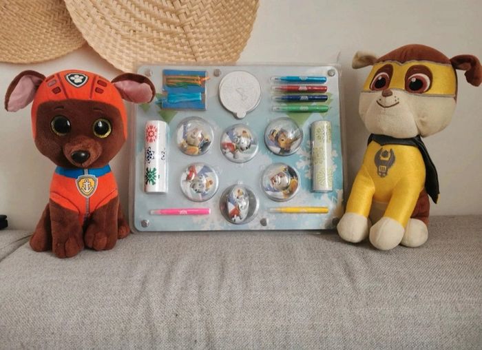 Lot 26 figurines véhicules peluche art créatif Nickelodeon paw patrol pat patrouille - photo numéro 4